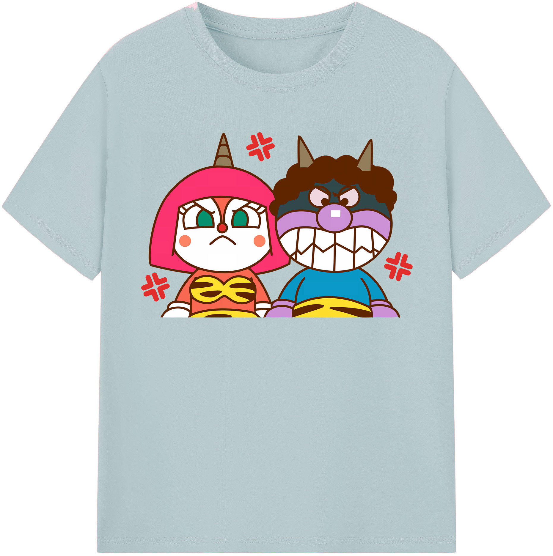 （画像用） アンパンマン Anpanman 綿100％半袖Tシャツ（フロントプリント）